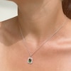 Thumbnail Image 2 of CARAT* LONDON Eton Silver Cubic Zirconia Baguette Cut Pendant