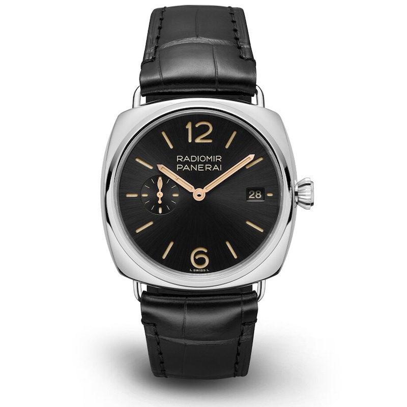 Main Image 1 of Panerai Radiomir Quaranta 40mm Men's Black Dial & Leather Strap Watch