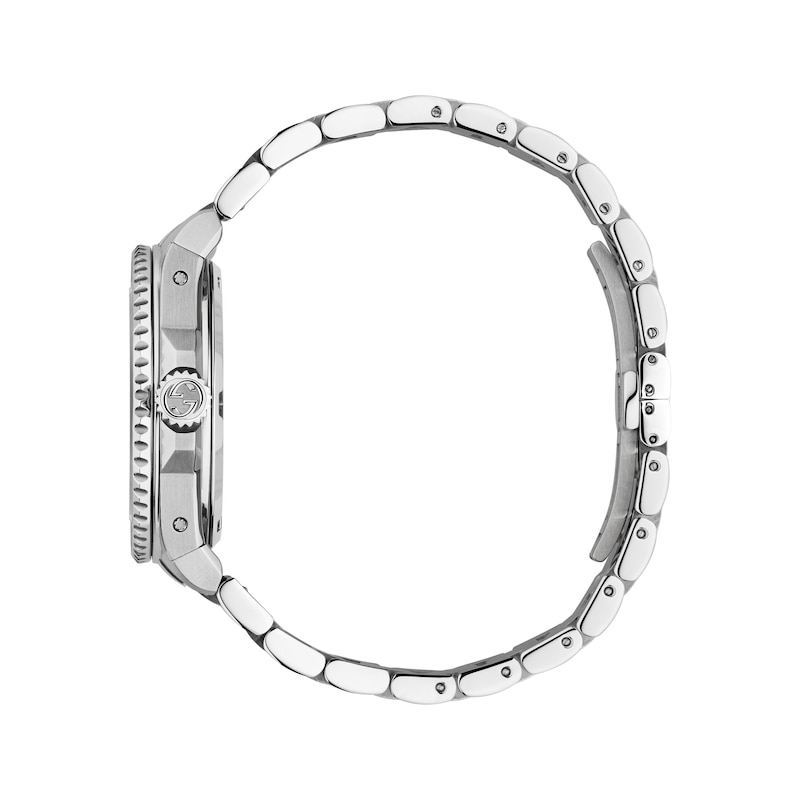 Gucci Dive Automatic 40mm Silver-Tone Dial Bracelet Watch
