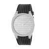 Thumbnail Image 1 of GUCCI 25 Silver Tone Dial & Black Leather Strap Watch