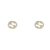 Thumbnail Image 0 of Gucci Interlocking 18ct Yellow Gold Diamond Stud Earrings