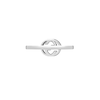 Thumbnail Image 2 of Gucci Interlocking Diamond & 18ct White Gold Ring Size N-O