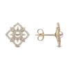 Thumbnail Image 2 of Yoko London Petal 18ct Yellow Gold Akoya Pearl 0.46ct Diamond Earrings