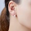 Thumbnail Image 4 of Yoko London Trend 18ct Yellow Gold Freshwater Pearl 0.16 Diamond  Earrings