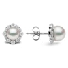 Thumbnail Image 2 of Yoko London Trend 18ct White Gold Freshwater Pearl 0.24ct Diamond Earrings