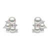 Thumbnail Image 0 of Yoko London Trend 18ct White Gold Freshwater Pearl 0.15ct Diamond Earrings