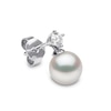 Thumbnail Image 3 of Yoko London Classic 18ct White Gold Akoya Pearl 0.20ct Diamond Earrings