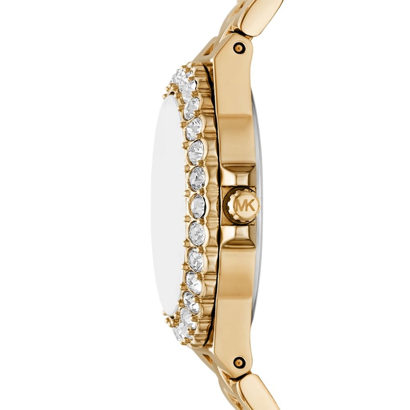 Main Image 3 of Michael Kors Lennox Ladies' Green Dial & Gold Tone Steel Bracelet Watch