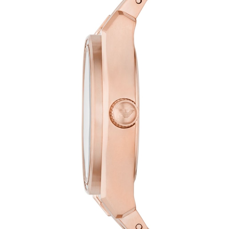 Main Image 3 of Emporio Armani Ladies' Silver Dial & Rose-Tone Bracelet Watch