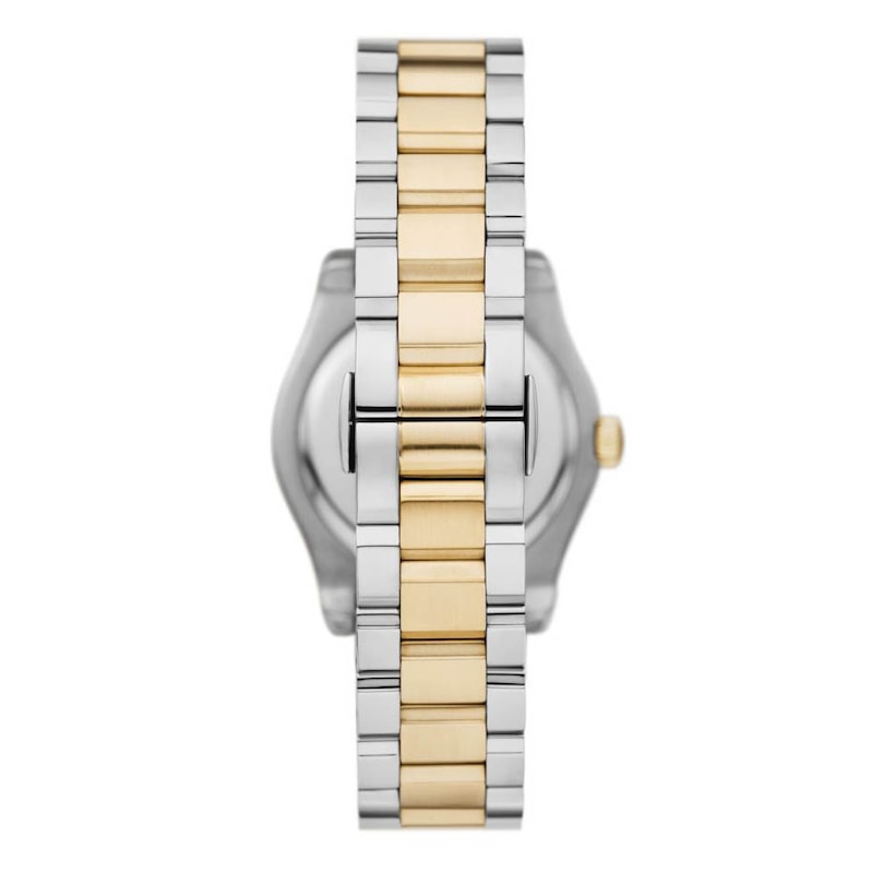 Emporio Armani Ladies' MOP Dial & Two-Tone Stainless Steel Watch