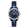 Thumbnail Image 1 of Emporio Armani Ladies' Blue Dial & Blue Ceramic Bracelet Watch