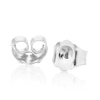 Thumbnail Image 1 of 9ct White Gold 0.25ct Diamond Pave Set Halo Cluster Stud Earrings