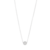 Thumbnail Image 1 of Emporio Armani Sterling Silver Crystal Circle Pendant Necklace