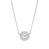 Thumbnail Image 2 of Emporio Armani Sterling Silver Crystal Circle Pendant Necklace