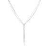 Thumbnail Image 1 of Sterling Silver Multi Snake Chain Tassel Necklace