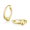 Thumbnail Image 1 of 9ct Yellow Gold Ball Hoop Earrings