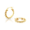 Thumbnail Image 1 of 9ct Yellow Gold Rope Hoop Earrings