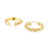 Thumbnail Image 2 of 9ct Yellow Gold Rope Hoop Earrings