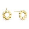 Thumbnail Image 1 of 9ct Yellow Gold Rope Twist Open Circle Stud Earrings