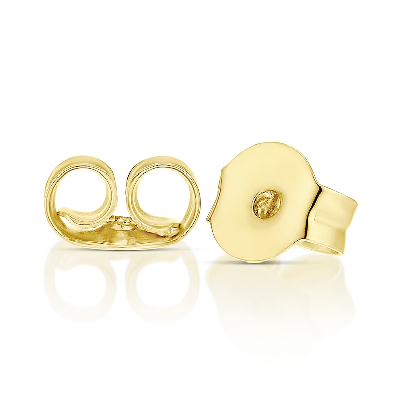 Main Image 2 of 9ct Yellow Gold Polish & Rope Circle Stud Earrings