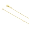 Thumbnail Image 2 of 9ct Yellow Gold Round & Baguette Cubic Zirconia Open Square Necklace