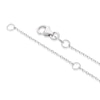 Thumbnail Image 3 of 9ct White Gold Cubic Zirconia Double Circle Pendant Necklace