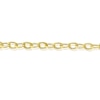 Thumbnail Image 2 of 9ct Yellow Gold Polish & Texture Oval Link Chain Necklace