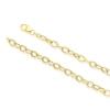 Thumbnail Image 3 of 9ct Yellow Gold Polish & Texture Oval Link Chain Necklace