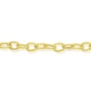 Thumbnail Image 1 of 9ct Yellow Gold Polish & Texture Oval Link Bracelet
