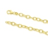 Thumbnail Image 2 of 9ct Yellow Gold Polish & Texture Oval Link Bracelet