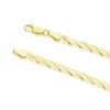 Thumbnail Image 2 of 9ct Yellow Gold Braided Herringbone Chain Bracelet