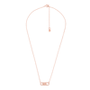 Thumbnail Image 1 of Michael Kors Statement Link MK 14ct Rose Gold Plated Silver Pendant Necklace