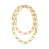 Thumbnail Image 0 of Michael Kors Statement Link MK 14ct Gold Plated Silver Overlap Chain Necklace