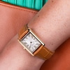 Thumbnail Image 7 of Accurist Rectangle Ladies' White Dial Brown Leather Strap Watch