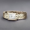 Thumbnail Image 6 of Accurist Rectangle White Dial Gold Tone Bracelet Watch