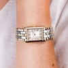 Thumbnail Image 7 of Accurist Rectangle Ladies' White Dial Two Tone Bracelet Watch