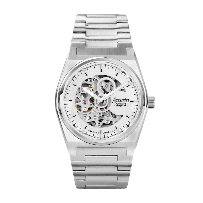 Main Image 1 of Accurist Men's Origin Skeleton Automatic Stainless Steel Bracelet 41mm Watch