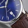 Thumbnail Image 8 of Accurist Classic Men's Blue Dial Brown Leather Strap Watch