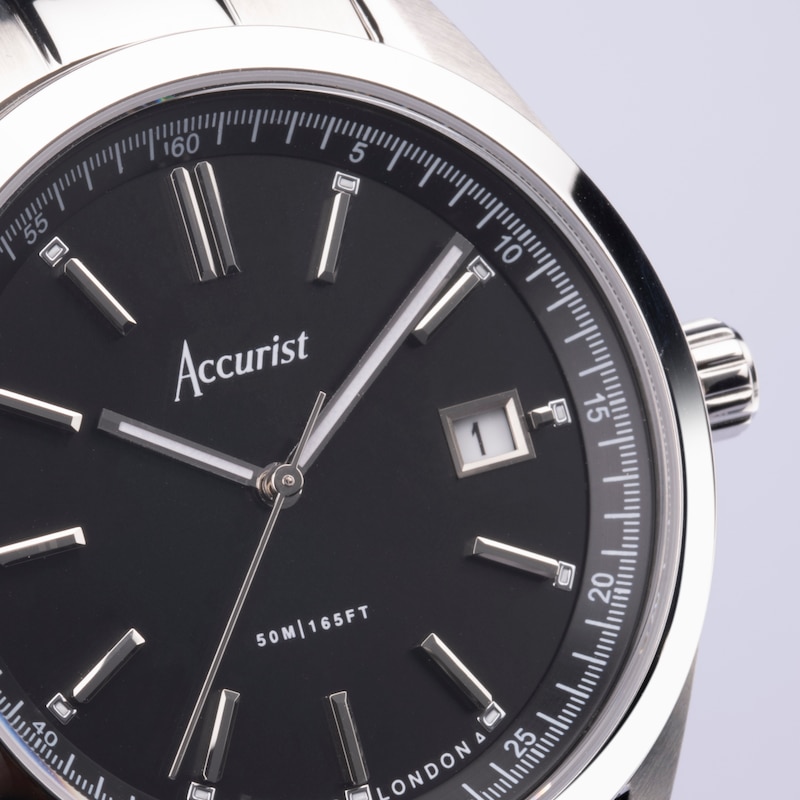 Main Image 5 of Accurist Everyday Men's Black Dial Bracelet Watch