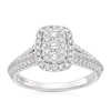 Thumbnail Image 0 of Vera Wang 18ct White Gold 0.69ct Total Diamond Cluster Halo Ring