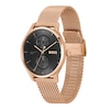 Thumbnail Image 3 of BOSS Tyler Men's Carnation Gold IP Mesh Bracelet Watch