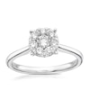 Thumbnail Image 1 of 18ct White Gold 0.50ct Diamond Round Halo Cluster Ring