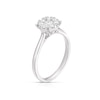 Thumbnail Image 2 of 18ct White Gold 0.50ct Diamond Round Halo Cluster Ring