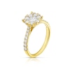 Thumbnail Image 2 of 18ct Yellow Gold 1ct Diamond Round Halo Cluster Ring