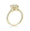 Thumbnail Image 2 of 18ct Yellow Gold 1ct Diamond Round Halo Cluster Ring