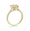 Thumbnail Image 3 of 18ct Yellow Gold 1ct Diamond Round Halo Cluster Ring