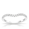 Thumbnail Image 0 of Platinum 0.20ct Diamond Claw Set Shaped Ring