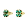 Thumbnail Image 3 of Swarovski Idyllia Gold Tone & Green Crystal Clover Stud Earrings