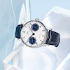 Thumbnail Image 7 of IWC Portugieser Men's White Dial & Blue Alligator Leather Strap Watch