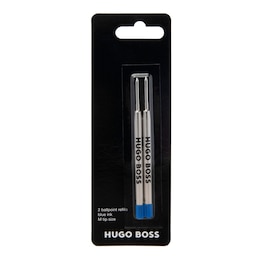 BOSS Ballpoint Blue Medium Tip Refills x 2